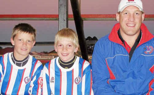 Nick Van Der Poel, Mitch Watson and trainer Sam Hannant are ready for the Queensland Primary School Rugby League 11 years championships. Nick Van Der Poel, Mitch Watson and trainer Sam Hannant are ready for the Queensland Primary School Rugby League 11 years championships.